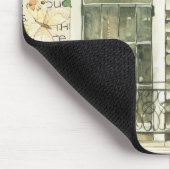 クラシックかわいらしコラージュ美術ギリシャの像アンティーク マウスパッド (コーナー)