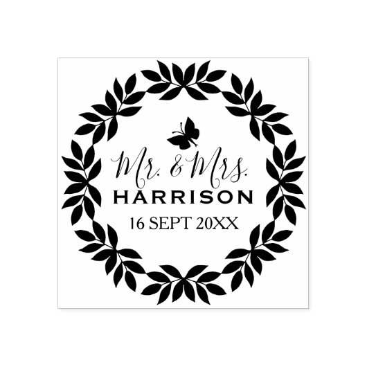 クラシックさんミセス結婚ズの日付 ラバースタンプ (インプリント)