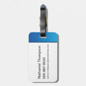 クラシックすごい男のロはっきりしたゴ ラゲッジタグ (裏面縦)