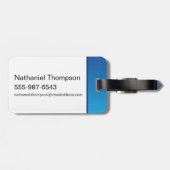 クラシックすごい男のロはっきりしたゴ ラゲッジタグ (裏面横)