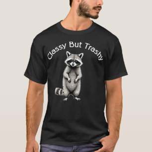 クラシックでおしゃれなのにダサかわアライグマ Tシャツ