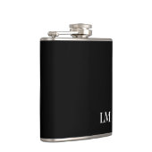 クラシックでおしゃれなエレガントウェディングモノグラム フラスク (右)