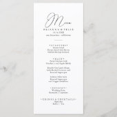 クラシックでおしゃれなミニマルディナーメニュー メニュー (正面)