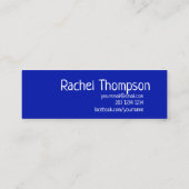 クラシックではっきりしたなZaffre|Navyの青い乳母のベビーシッターをすること スキニー名刺 (裏面)