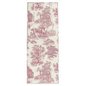 クラシックでエレガントなピンクの馬のカントリー トワル ワインギフトバッグ (裏面)