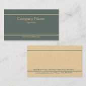 クラシックでエレガントな名刺のテンプレート 名刺 (正面/裏面)