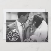 クラシックでエレガントな結婚写真 案内状 (正面)