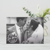 クラシックでエレガントな結婚写真 案内状 (スタンド正面)