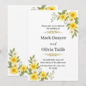 クラシックでエレガントな結婚式の招待状 – 時を超える 招待状 (正面/裏面)