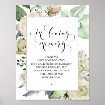 クラシックでエレガントな結婚式 追悼テーブルサイン