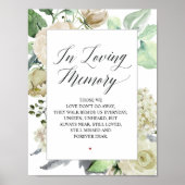 クラシックでエレガントな結婚式 追悼テーブル サイン (正面)