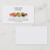クラシックでカラフルなキャンデーキャンデーの店 名刺 (正面/裏面)