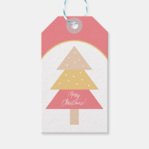 クラシックでキュートなピンクトーンのメリークリスマスツリー