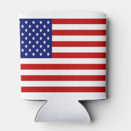 クラシックでクールなアメリカ国旗の愛国 缶クーラー