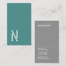 クラシックでシンプルな専門の縦の名刺