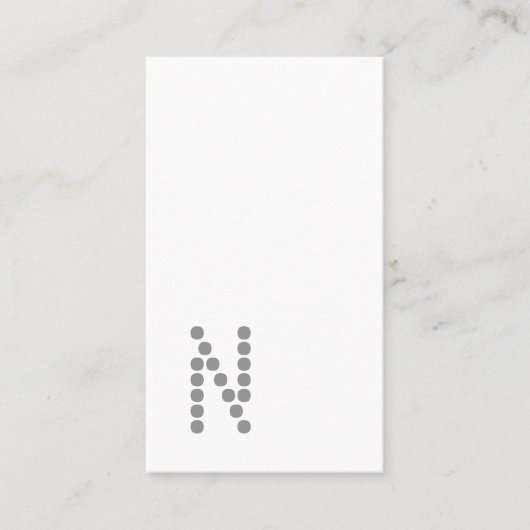 クラシックでシンプルな専門の縦の名刺 名刺 (正面)