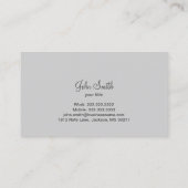 クラシックでシンプルな平野によって組み立てられる赤 名刺 (裏面)