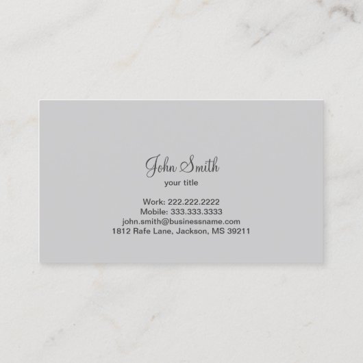 クラシックでシンプルな平野によって組み立てられる赤 名刺 (裏面)