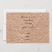 クラシックでビクトリアンでグランジなお茶会 招待状 (裏面)