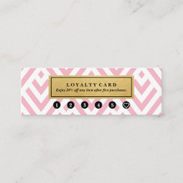 クラシックでモダンなパターン金ゴールドのアクセントのピンクのロイヤリティ スキニー名刺