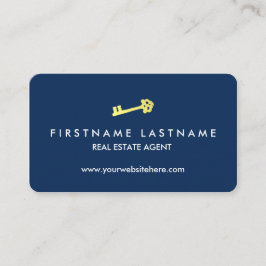 クラシックでモダンな不動産仲介業者 名刺