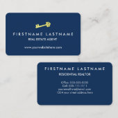クラシックでモダンな不動産仲介業者 名刺 (正面/裏面)