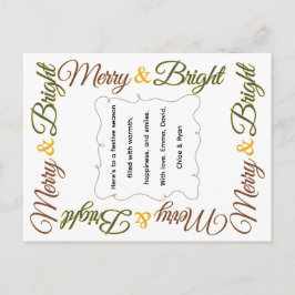 クラシックでレトロなクリスマスのお祝い シーズンポストカード