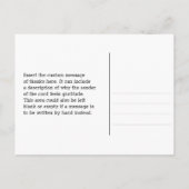 クラシックで伝統的な「ありがとう！」ポストカード ポストカード (裏面)