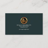 クラシックで優美な金ゴールドの優雅の創設者CEO 名刺 (裏面)