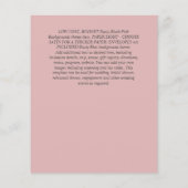 クラシックで大胆な写真オーバーレイの出欠確認を節約しましょう。予算内で チラシ (裏面)