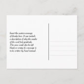 クラシックで昔ながらの「ありがとう！」ポストカード ポストカード (裏面)