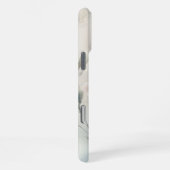 クラシックで洗練された繊細な水彩花 iPhoneケース (右側面)