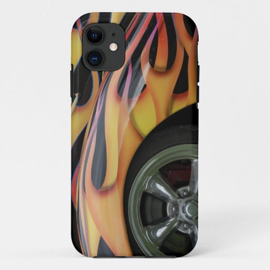 クラシックで燃えるような車のiPhone 5 Case mate Case-Mate iPhoneケース (裏面)