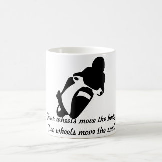 クラシックで白いコーヒー・マグのオートバイ コーヒーマグカップ