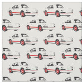 クラシックで白いスポーツ・カーの生地 ファブリック (見本)