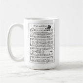 クラシックで白いマグを信頼し、従って下さい コーヒーマグカップ (左)