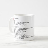 クラシックで白いマグ コーヒーマグカップ (正面左)