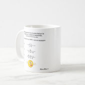 クラシックで白いマグ コーヒーマグカップ (正面左)