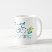 クラシックで白いマグ コーヒーマグカップ (正面右)