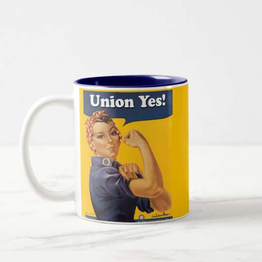 クラシックで白いマグ ツートーンマグカップ (左)