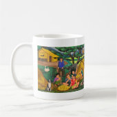 クラシックで白いマグ"収穫期" コーヒーマグカップ (左)