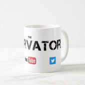 クラシックで白いマグ-観測所 コーヒーマグカップ (正面右)