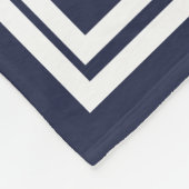 クラシックで白く葉が多い月桂樹の姓及びイニシャル フリースブランケット (角)