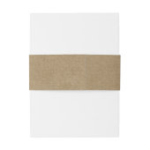 クラシックで素朴なバーラップのひもは腹バンドをつけます 招待状ベリーバンド (裏面例)