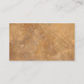 クラシックで素朴な石造りの一見 名刺 (裏面)