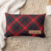 クラシックで赤いタータンチェックの王室のなステュワートパターン ランバークッション (ブランケット)