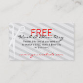 クラシックで赤い毛及び美しいのクーポン 割引カード (裏面)