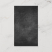 クラシックで赤いAppleの黒板の先生 名刺 (裏面)