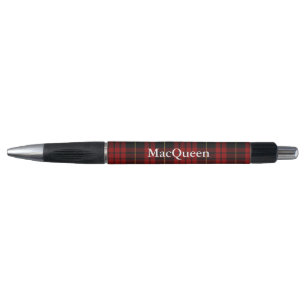 クラシックで赤くおよび黒いMacQueenの格子縞のカスタムのペン ボールペン