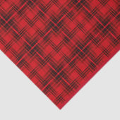 クラシックで陽気な格子縞|の赤 薄葉紙 (詳細)